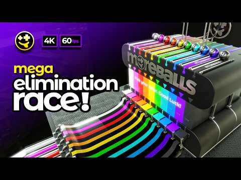 Marble Elimination Race  | #marbles #marblerun #marblerace #asmr #sensory