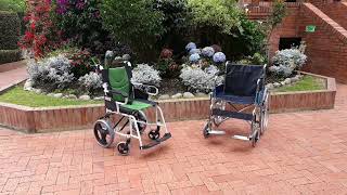Diferencia entre silla de ruedas de transporte y silla de ruedas normal ✅