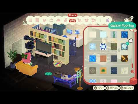 Using rugs and flooring for lighting effects in Animal Crossing New Horizons