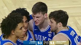 #8 DUKE vs Wake Forest College Basketball Game Full Highlights 2024