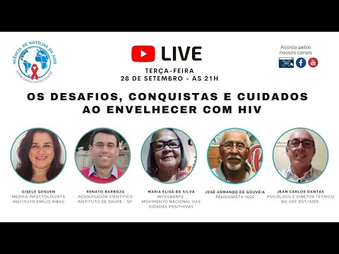 LIVE ÀS TERÇAS: Os desafios, conquistas e cuidados ao envelhecer com HIV