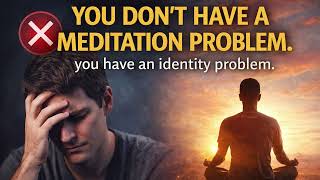 You Don't Have a Meditation Problem — You Have an Identity Problem