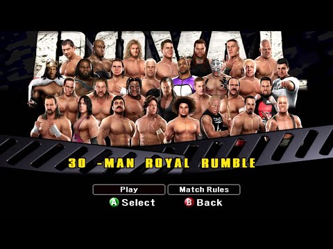 WWE Smackdown vs Raw 2008 - ROYAL RUMBLE Full Match