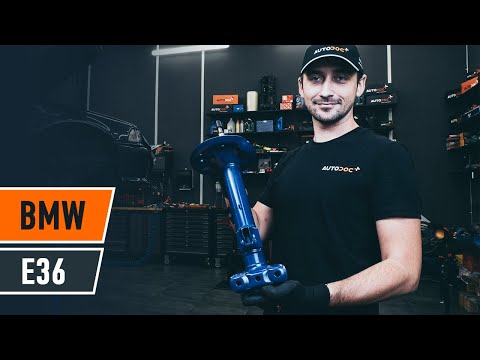How to change a front shock strut on BMW E36 [TUTORIAL AUTODOC]