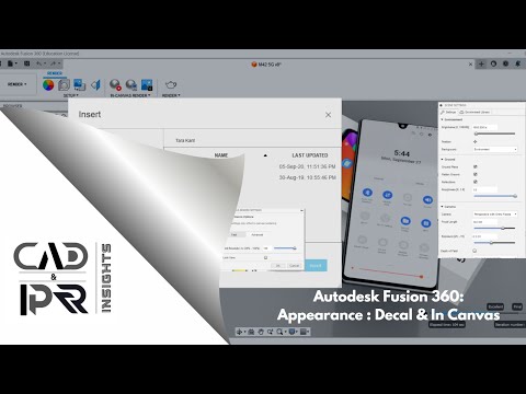 Tutorial 17: Decal & Attach canvas: Fusion 360 #technology #tech #fusion360