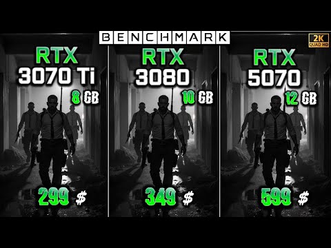 RTX 3070 Ti 8GB vs RTX 3080 10GB vs RTX 5070 12GB / Test / 1440p / in 10 Games