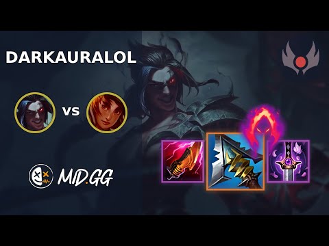 MID.GG: [ DarkAuraLOL ] Kayn JUNGLE vs Taliyah | EUW GRANDMASTER | LOL Season 2025