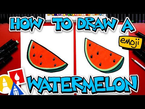 How To Draw The Watermelon Emoji 🍉