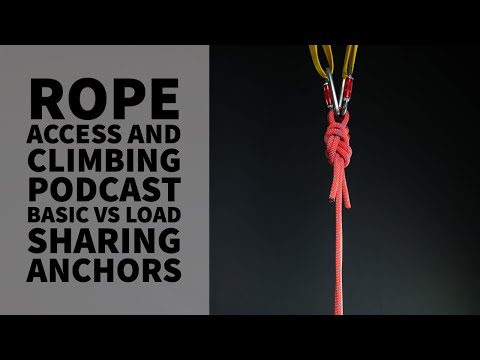 BASIC VS LOAD SHARING ANCHORS - TECH TALK - THE ROPE ACCESS AND CLIMBING PODCAST