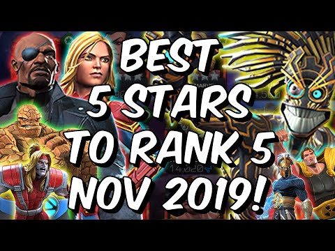 Best 5 Star Champions To Rank 5 November 2019 - Marvel Contest of Champions