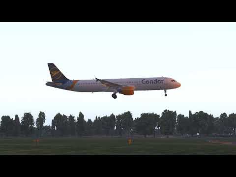 a321 Condor Landing in Braunschweig (EDVE)