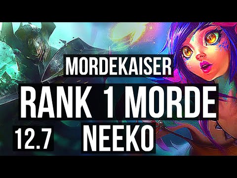 MORDEKAISER vs NEEKO (TOP) | Rank 1 Morde, 5/1/0 | EUW Challenger | 12.7