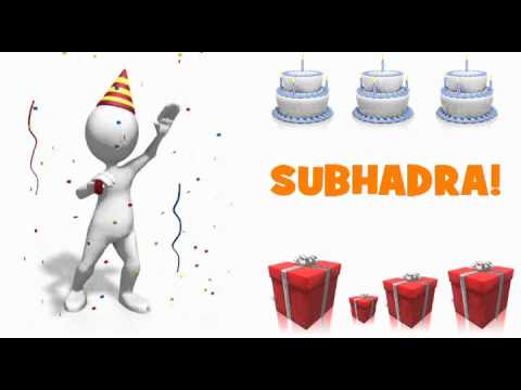 HAPPY BIRTHDAY SUBHADRA!