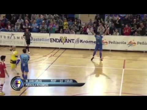 Gol Juan Carlos (2-0) en Peñíscola Rehab Medic - Jumilla B. Carchelo. J28, 1ªDiv