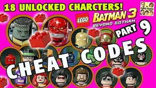Lego Batman 3 Cheat Codes! 18 Characters Unlocked + 5 Red Bricks (Beyond Gotham Part 9)