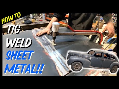 How To Tig Weld Thin Sheet Metal - Planishing & Finishing Doors 1939 Zephyr Chopped Coupe Conversion