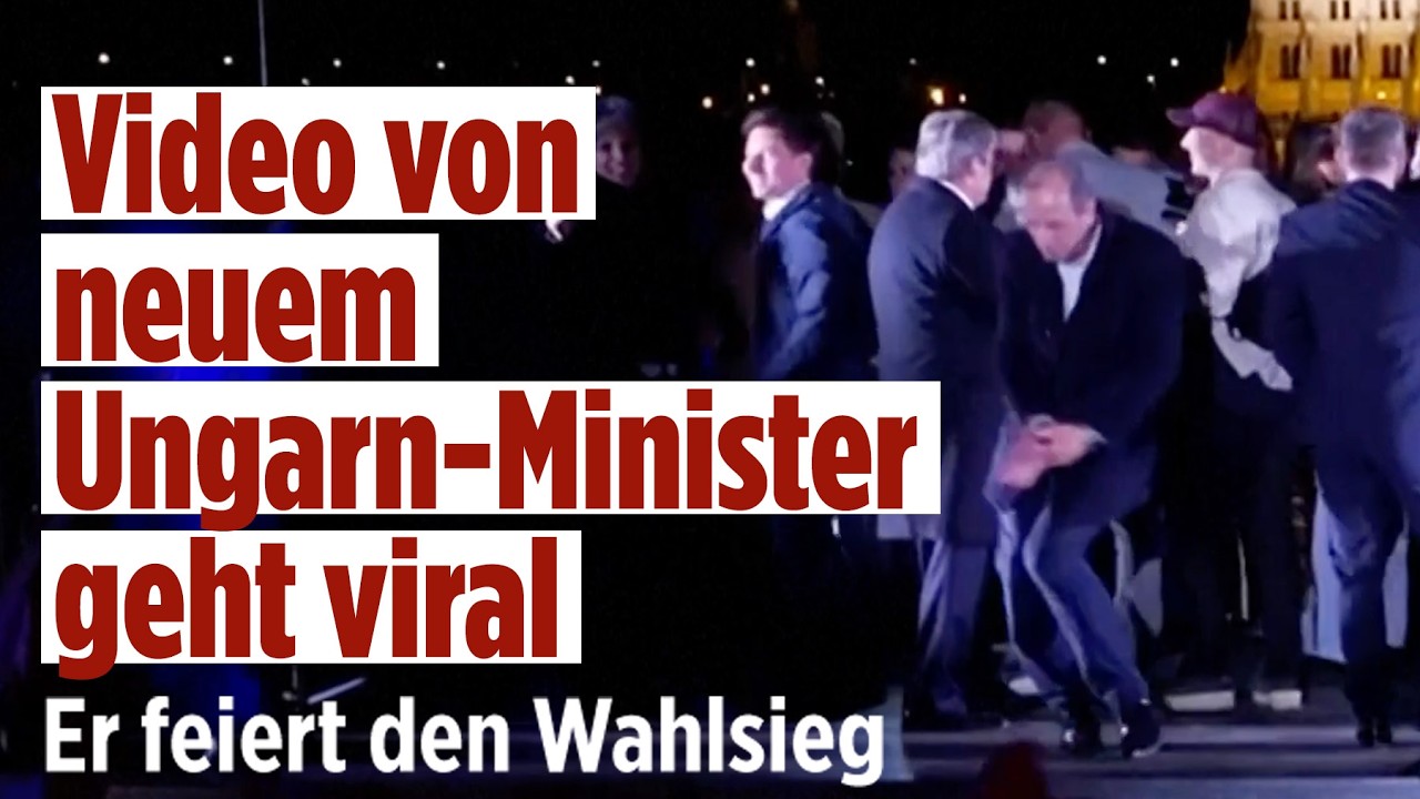Ungarn-Wahl: So ausgelassen feiert der neue Minister Dr. Zsolt Hegedűs der Tisza-Partei!
