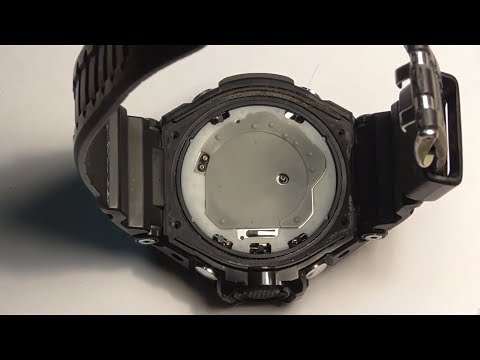 Battery replacement CASIO GA-1000 with Leak Checker