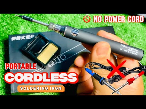 How to Use a Portable Cordless USB Soldering Iron | 8W Wireless Pen Soldering Iron Setup