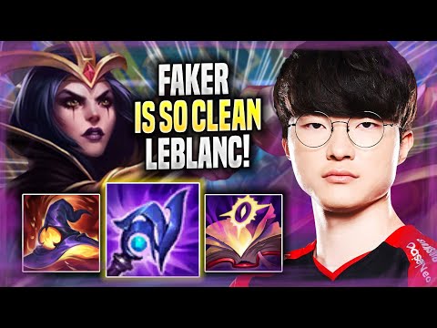 FAKER IS SO CLEAN WITH LEBLANC! - T1 Faker Plays Leblanc MID vs Ahri! | Season 2022