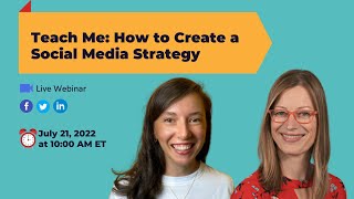 Teach Me: How to Create a Social Media Strategy with Morien Dorin van-Dam