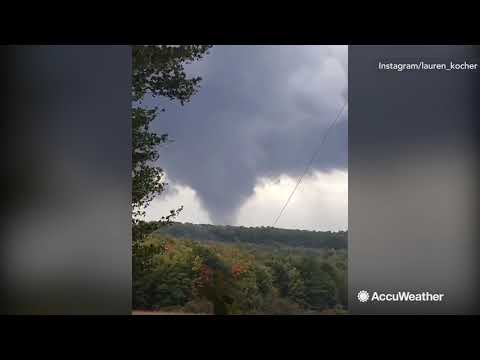 Tornado tears through town near Brookville, Pennsylvania