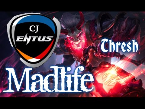 CJ Entus Madlife THRESH vs Alistar Support - League of Legends Ranked Game Korea