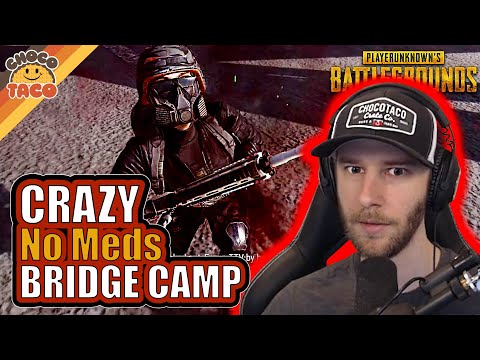 Crazy No Meds, No Ammo Bridge Camp ft. Halifax - chocoTaco PUBG Duos Gameplay