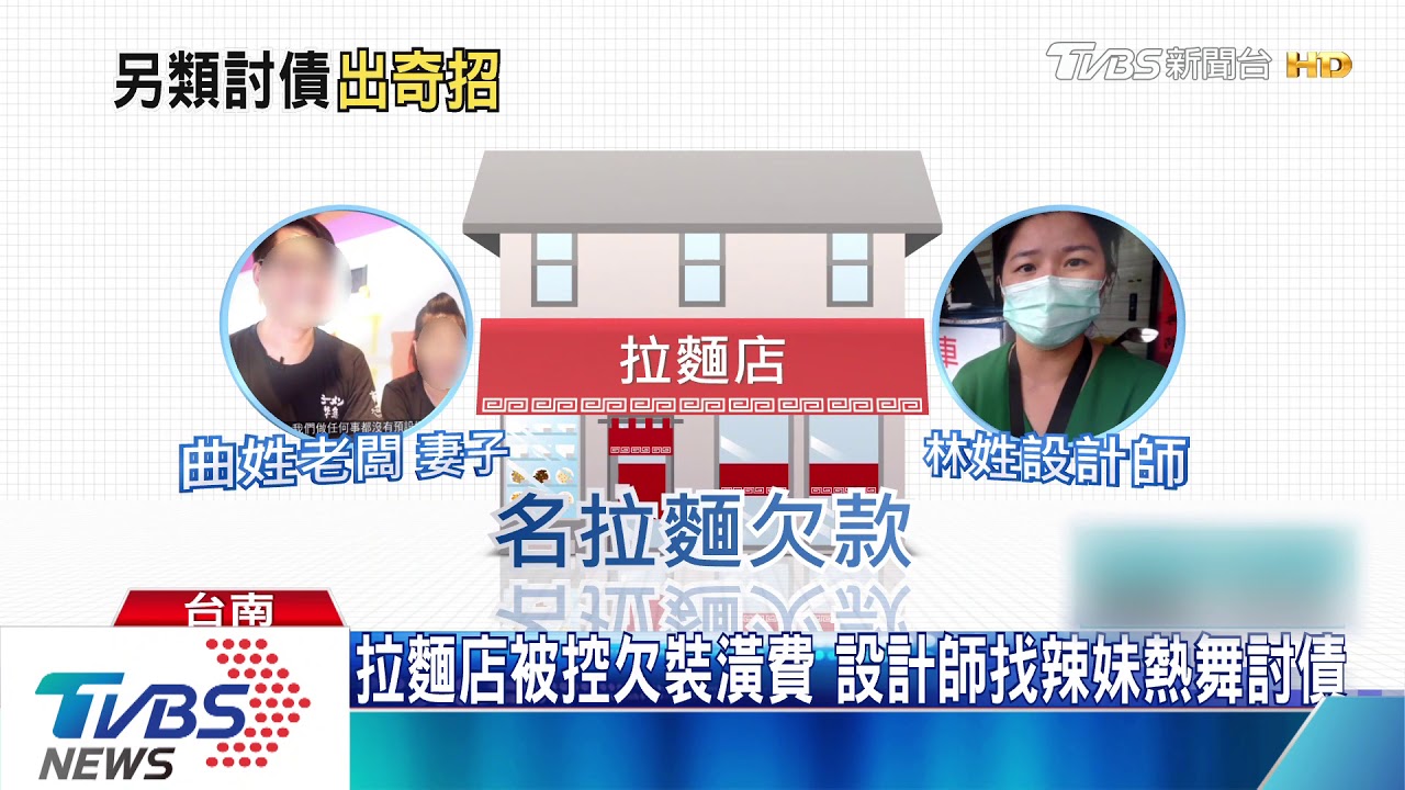 拉麵店被控欠裝潢費 設計師找辣妹熱舞討債