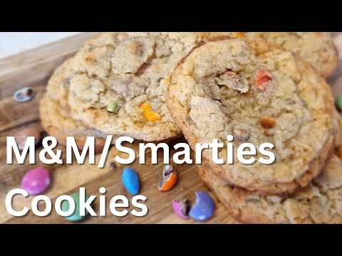 The Best Chewy M&M/Smarties Cookies Recipe! Soft & Gooey Cookies Every Time 🍪