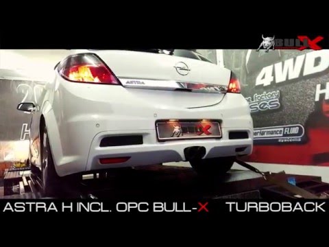 Opel Astra H incl. OPC Exhaust Sound 76mm 3" Auspuff Sportauspuff Abgasanlage by Bull-X Exhausts