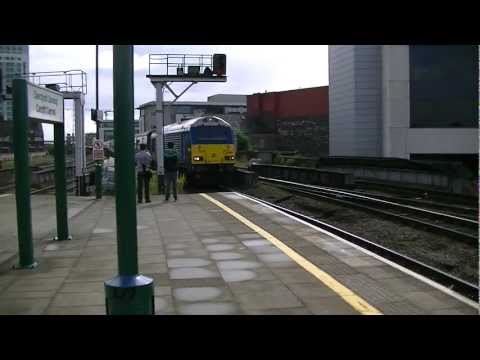 67001 arriving at Cardiff from Holyhead on the WAG