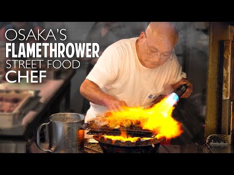 大阪の火炎放射器ストリートフードシェフ★ONLY in JAPAN (Osaka's Flamethrower Street Food Chef ★ ONLY in JAPAN)