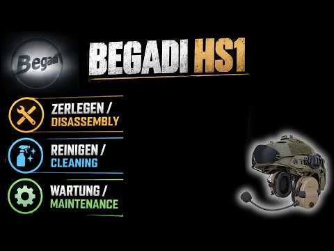 Begadi HS1 - Zerlegen für Reinigung, Wartung und Kontrolle