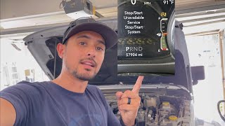 How to fix auto start/stop service light on  Jeep  Wrangler JL