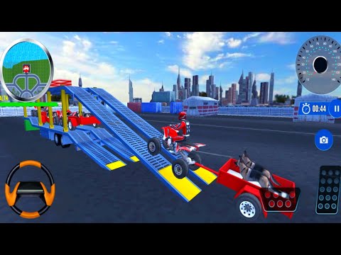 Police Multi Level Car Transporter Truck 2021 e#1 - Police Dogs Contract - Android Gameplay
