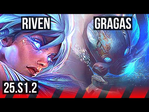 RIVEN vs GRAGAS (TOP) | 800+ games, 5/1/0 | NA Grandmaster | 25.S1.2
