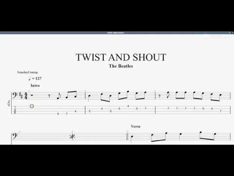 The Beatles - Twist And Shout (bass tab)