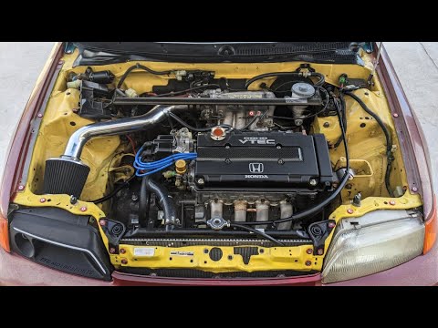 First Engine Bay Cleaning in 3 Years on my 1988 Honda CRX Si JDM B16A