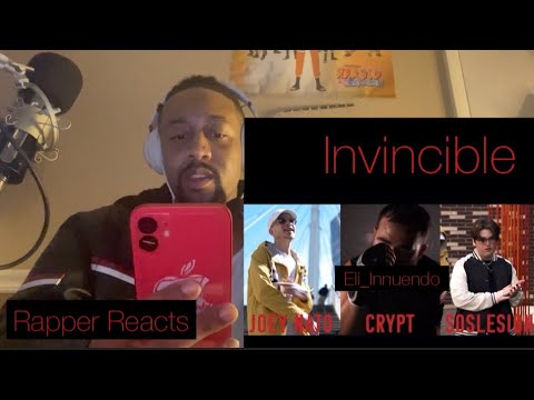 Rapper Reacts to Crypt x Joey NATO x Soslesion -Invincible…Let’s go!!￼