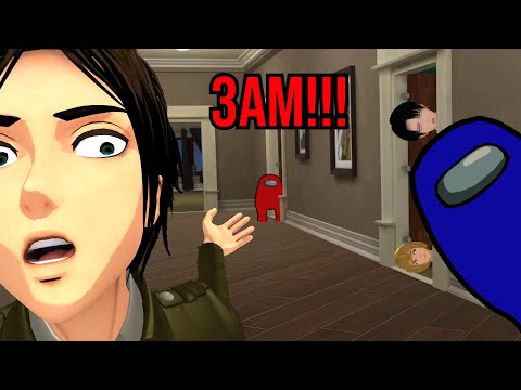 THE SCOUTS CATCH THE AMONG US IMPOSTOR AT 3AM!! (SUSSY)