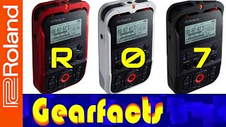 Video thumbnail for Roland R07 hand held hi-res digital recorder by Gearfacts