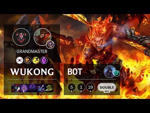 Wukong Bot vs Aphelios - KR Grandmaster Patch 10.10