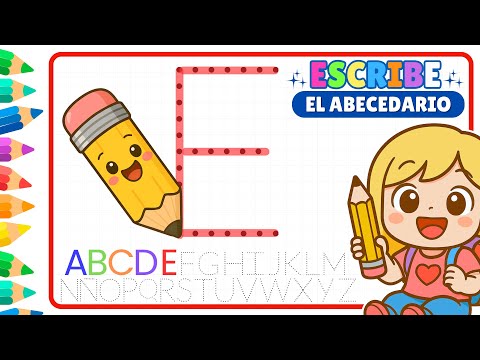 🌈 El Abecedario para Niños: Aprende a Escribir el ABC Fácil y Divertido 🖍️ Aprende jugando!