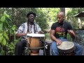 Joakim Lartey And Jamiles Lartey Playing Burru