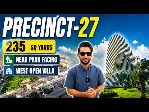 Precinct 27 235 Sq. Yards Villa | Near Park | West Open | Bahria Town Karachi