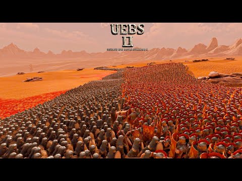 1 MILLION Roman Soldier VS 10,000  Persian.  Ultimate Epic Battle Simulator 2