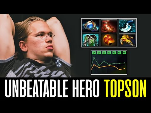 Topson 100% WIN RATE HERO in ranked - UNBEATABLE DOTA 2