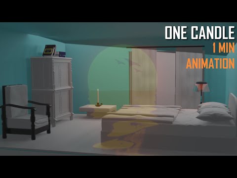 ONE CANDLE | 3D ANIMATION | 1MIN ANIMATION | EPISODE 1 | BLENDER 3D | HORROR ANIMATION