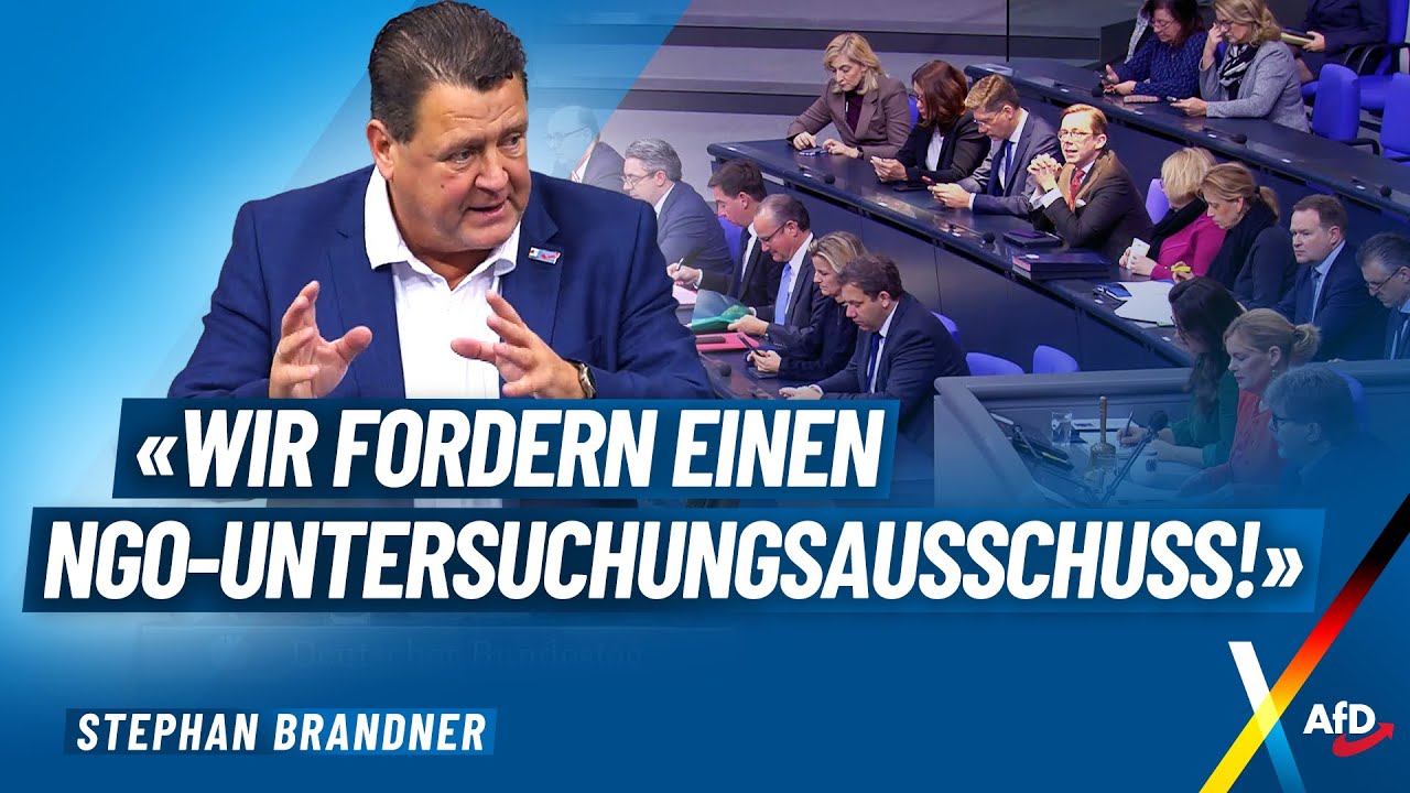 "Wir fordern einen NGO-Untersuchungsausschuss!" - Stephan Brandner - AfD